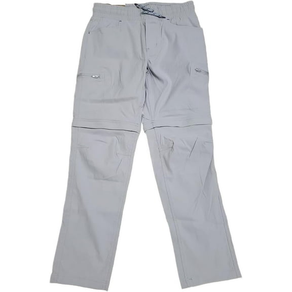 Eddie Bauer Youth Boy's Convertible Pull-On Water Resistant Pant Size Medium (10/12) Gray