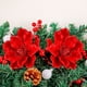 thumbnail image 5 of Adornos navideños, regalos de Navidad, ramo rojo artificial para decoración navideña, flores artificiales para el hogar, adornos de escritorio, flores artificiales de plástico para decoración navideña, 5 of 6