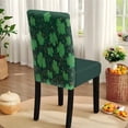thumbnail image 5 of TSOVTHRID Green Bowknot Shamrock Print Table Cloth with Dining Chair Slipcovers Set Rectangle Tablecloth Stretchable Anti-Dust Chair Protector Cover Kitchen St. Patrick's Day Decor, 7 Pcs, 5 of 6
