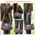 thumbnail image 4 of FORMRS Womens Shoulder Bag with Chain Strap Clutch Purse Cute Tote Handbag, Vibrant Blooming Flowers, 4 of 7