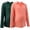 Green+Orange, variant on WBQ Women's Nursing Tops Maternity Shirts for Breastfeeding Long Sleeve V Neck Ruched Pregnancy T-Shirts Side Open Double Layer Breastfeeding Shirt Nursing Clothes
