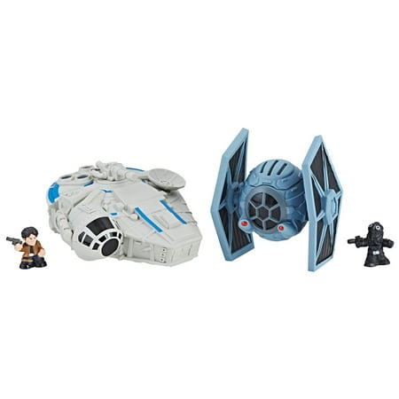 - STAR WARS S2 MILLENNIUM FALCON VS TIE FIGHTER