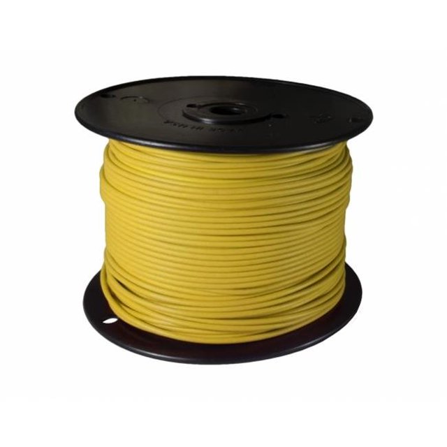 500 ft. Crosslink Primary Wire, Yellow - 14 Gauge