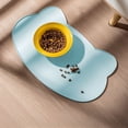 thumbnail image 4 of ACDANC Cat Food Mat And Water Mat,Silicone Pet Feeding Mat for Food And Water Bowls,Nonslip Cats And Dogs Food Placemat Tray,Raised Edges to Prevent Water Spills on Floors 10.24"X16.54", 4 of 7