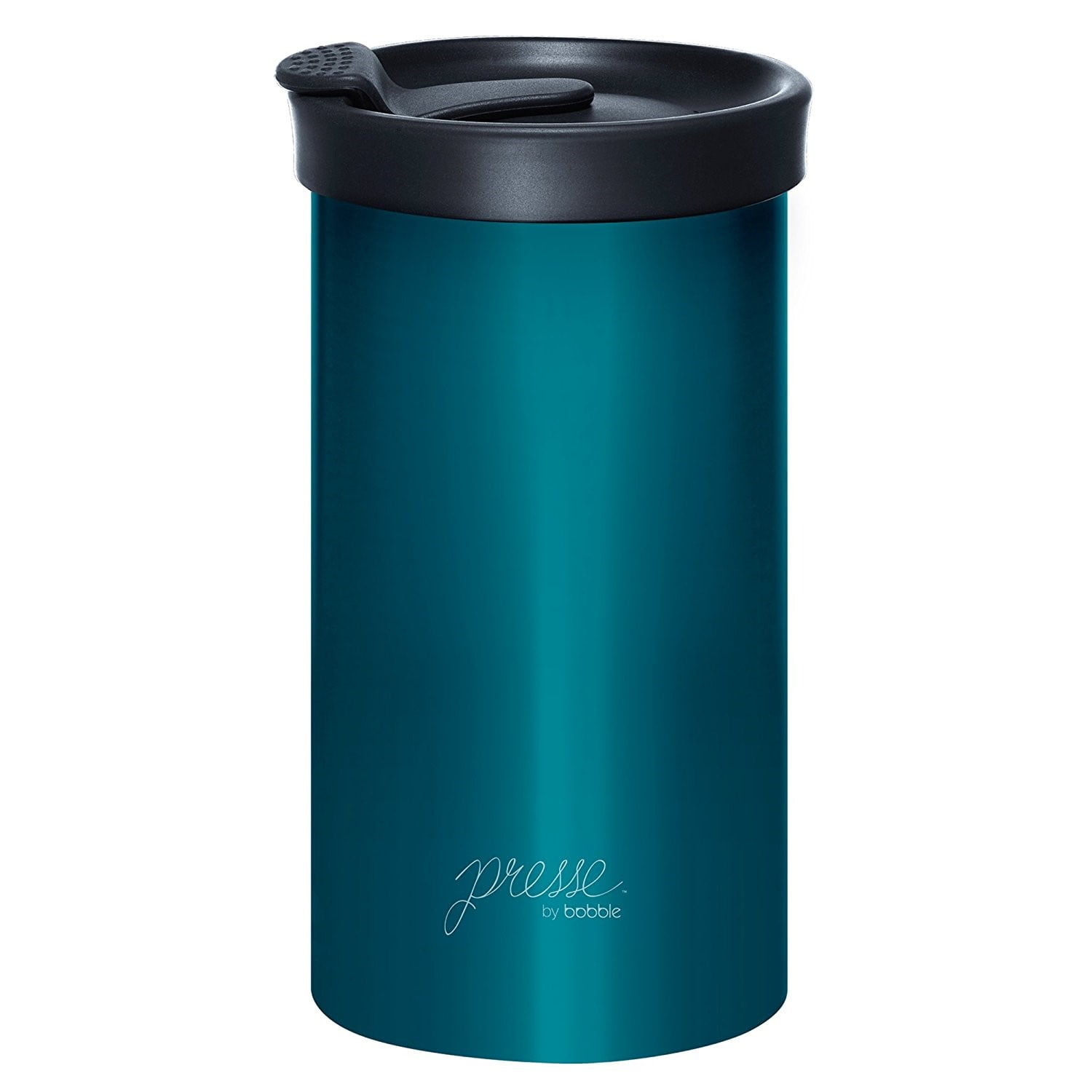 On The Go Brewer Peacock Portable Coffee Brewer and Tumbler in One Presse by bobble Coffee & Tea Maker 13 oz Brew Press & Go Stainless Steel Travel Tumbler Press Coffee Maker