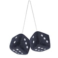 thumbnail image 1 of Dsscvnef Car Colorful Plush Dice Automobiles Rear View Mirror Charms Hanging Decor, 1 of 9