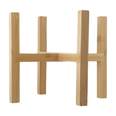 CAIJIEXI Durable Standing Wooden Plant Stand Shelf for Indoors and Outdoors L