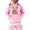 Pink, variant on LUOGENLI Sweatshirts for Girls Football Sports Gift Sweatshirt Vintage Rugby Player Sports Retro Kids Boys Girls Rugby Pullover Hoodie Sweatshirts for Girls 4-5 Years