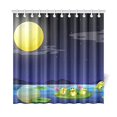 thumbnail image 1 of YUSDECOR Frog Shower Curtain Home Decor Bathroom Shower Curtain 66x72 inch, 1 of 1