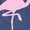 HEATHER NAVY, variant on - Rainbow Flamingos Fitted Short Sleeve Graphic T-Shirt