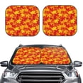 thumbnail image 2 of Cauagu Vintage maple leaves autumn Cauagu {designName} Print Foldable Car Windshield Sun Shade | Front Windshield Shade for Sun | Fits Small Sedans, Mini SUVs, Hatchbacks-Large, 2 of 6