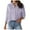 Purple, variant on Aocisk Striped Button Down Shirts for Women Dressy Casual Long Sleeve Shirts Loose Fit V Neck Business Work Tunic Top Spring Cardigan Top with Pocket
