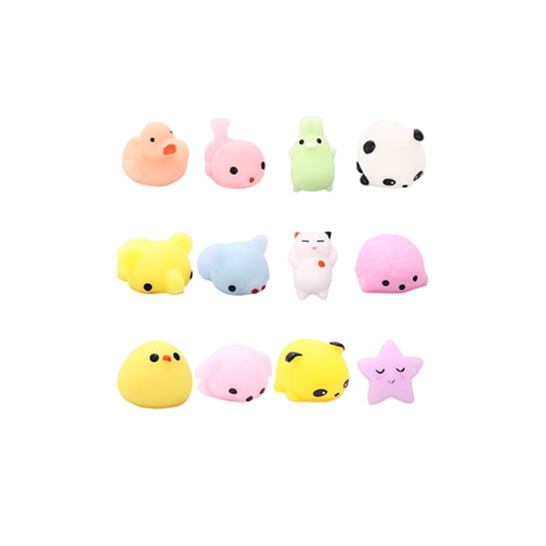 Vogacara Juguetes para apretar de animales ligeros, estiramiento elástico, juego de dibujos animados, minibola, juguete para aliviar el estrés, regalos, Juguetes Vogacara FN011174-00
