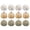 D#084, variant on 12 Pcs Mini Resin Pumpkins, Artificial Fall Decor & Thanksgiving Centerpiece, 2.36" Rustic Autumn Tabletop Figurines for Home Kitchen Mantel Wreath DIY Crafts Party Supplies