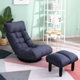 thumbnail image 6 of Foldable Ergonomic Floor Chair / Great for Bedroom TV Watching / Comfortable Seating, 6 of 6