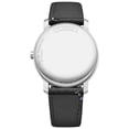 thumbnail image 2 of Baume & Mercier Classima Stainless Steel Violet Dial Gray Fabric Interchangeable Black Leather Strap Quartz Mens Watch M0A10706, 2 of 3