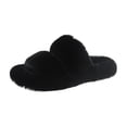 thumbnail image 4 of Women's Plush Slippers Soft Shoes Non Slip House Shoes Warm, Fashion with Two Band Open Toe Slides, Fuzzy for Girls Lady Women Indoor Outdoor 42, 4 of 8