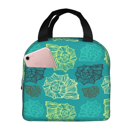 Insulated Lunch Bag for Women Men - Conch Green Leakproof Cooler Lunch Box for Women Men  Lunch Tote Bags for Work School Picnic Travel
