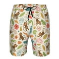 thumbnail image 3 of Logiee Monkeys in the Jungle Print Mens Swim Trunks Quick Dry Board Shorts,Breathable Hawaii Beach Shorts Swimwear Bathing Suits-, 3 of 6