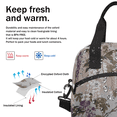 thumbnail image 6 of Herdesigns Floral Wisteria Insulated Lunch Bag for Women Men Adults Large Reusable Lunch Box Purple Flower Leakproof Cooler Tote Bags with Adjustable Shoulder Strap, 6 of 7