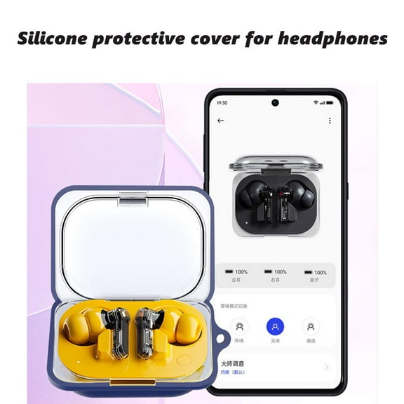 QHUDLV Nothing Ear A Wireless Headset Case,Compatible with Earphones,Portable Protective Silicone Cover