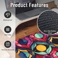 thumbnail image 2 of XMXT Non-Slip Gaming Mouse Pad, Watercolor Kaleidoscope Background Mousepad Computer Keyboard Mats Desk Pads Office Decor Accessories, 15.8"x29.5", 2 of 8