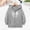 Gray, variant on Little Girls Pink Zip Up Hoodie Heart Spider Web Graphic Full Zip Long Sleeve Kangaroo Pocket,Size 5-6 T