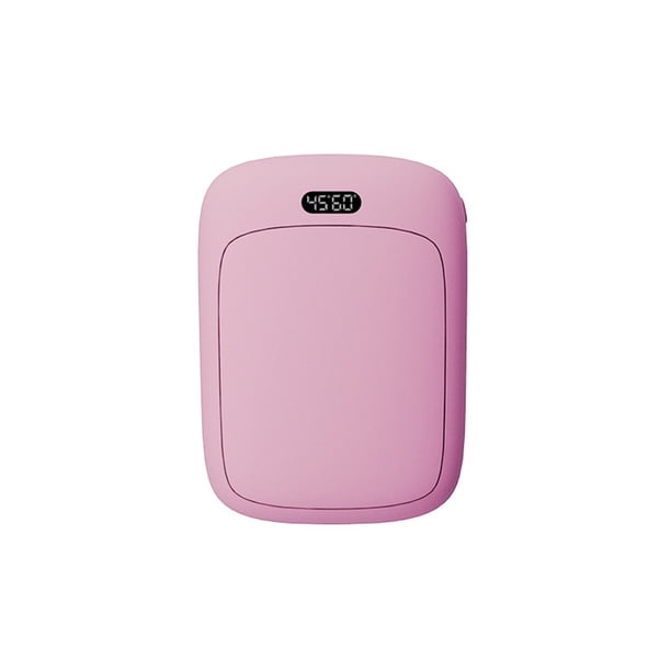 Bewildely Calentador de manos USB para invierno, Banco de energía de bolsillo con Control de temperatura, 4000mAh, carga del tesoro, calentador de Suministros térmicos Rosado Bewildely HA071486-02