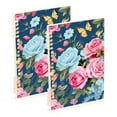 thumbnail image 6 of Butterflies on Roses Floral Spiral Journal Notebook College Ruled Notebook 8.3" x 5.7" A5 Lined Thick Paper Page, 6 of 6