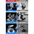 thumbnail image 4 of 2 Pack Magnetic Phone Holder for Car Alloy Folding Magnetic Car Phone Holder [Super Strong 8 Magnets] Car Magnetic Phone Mount 360° Rotation Magnetic Dashboard Phone Car Mount for All Phone, 4 of 5