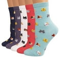 thumbnail image 5 of YAYUBA Women's Cat Socks Cat Gifts Cute Animal Novelty Socks Funny Gifts for Women, 5 of 7