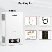 Camplux 68,000 BTU Portable Propane Tankless Water Heater, Instant Hot for Camping