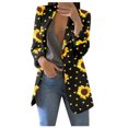 thumbnail image 1 of Gibobby Blazer de mujer casual Blazer De Mujer Chaqueta De Traje De Manga Larga Chaqueta Bolero Traje Cárdigan De Gabardina(Amarillo,M), 1 of 4