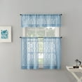 thumbnail image 2 of No. 918 Tina Geometric Clipped Semi-Sheer Rod Pocket Kitchen Curtains, 54"x36", 2 of 8