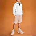 thumbnail image 2 of Ruyang Boys Half Zip Sweatshirt School Preppy Quarter Zip Pullover Tops Spring Long Sleeve Trendy Athletic Sweatshirts, 2 of 9