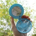 thumbnail image 4 of Shell Forme Mini USB Rechargeable Été Ventilateur de Refroidissement avec Miroir de Maquillage, 4 of 10