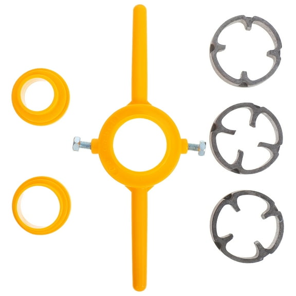 HEATSHAKING pvc thread making tools Pipe Threader Alloy Steel 1 Set for Home Use