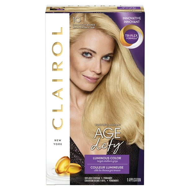 Clairol Age Defy Expert Collection Permanent Hair Color 10 Extra Light ... Natural Hair Color Dye