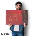 thumbnail image 4 of Christmas in July Vinyl Decal 2 Pack of 12 Inch x 16 Inch Weatherproof Heavy-Duty Adhesive Backing | Seasonal Promotions, Festive Decor, Retail Sales | Made in USA, 4 of 6