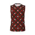 thumbnail image 6 of Lsque Christmas With Character Print Men's Cotton Blend Sleeveless Muscle Shirts (S-3XL)- Moisture Wicking, Odor Protection, UPF 30+,Medium, 6 of 8