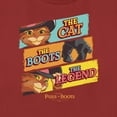 thumbnail image 2 of Women's Puss in Boots: The Last Wish The Cat The Boots The Legend  Graphic Tee Red X Large, 2 of 4