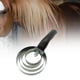 thumbnail image 1 of Peine de Curry de 4 anillos, cepillo de Metal para Curry, práctico con agarre cómodo, cepillo para caballos, suministros de aseo para cabras, mascotas Negro, 1 of 8