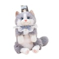 thumbnail image 4 of Mochila con forma de gato, ligera, con bonitos dibujos de animales de peluche para viajar. Gris, 4 of 9
