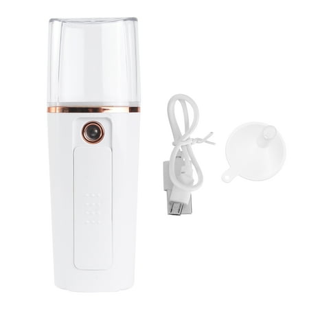 

1pc Nano Facial Mister Mini Handheld Humidifier Moisturizing Atomizer (White)