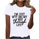 thumbnail image 2 of ICHUANYI Clearance Women Girls Plus Size Print Tees Short Sleeve Round Neck T Shirt Blouse Tops(White, XL) ICHUANYI WER2023081017845, 2 of 7