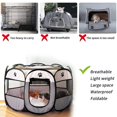 thumbnail image 4 of Portable Folding Pet Tent  Birthing Room Dog House Kennel Houses and Rooms Cats High Quality Durable Pet Playpen Cat ShopWise Round, 4 of 15