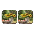 thumbnail image 7 of Kll Vintage Wooden Bucket Windshield Sun Shade 2-Piece Foldable Car Front Window Sunshade For Most Sedans Suv Truck - Auto Sun Blocker Visor Protector Blocks Max Uv Rays - Medium, 7 of 7