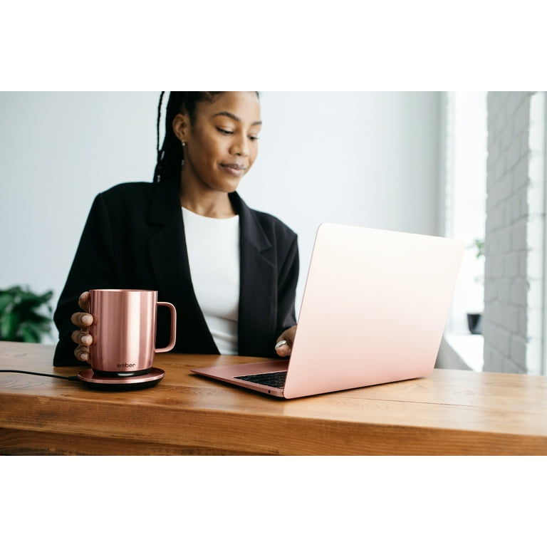 Ember 14oz Smart Mug 2: Rose Gold Coffee Cup Warmer