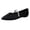Black, variant on Willtoo Womens Knit Mesh Pointed Toe Flat Shoes Pearl Strap Mary Jane Slip On Sneakers Breathable Lightweight Casual Ballet Flats