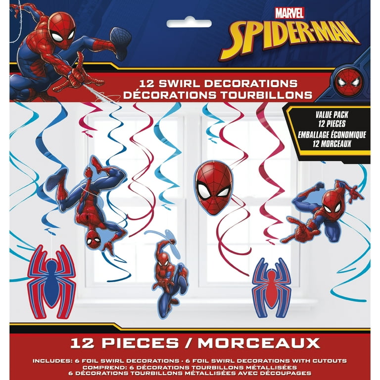 Spiderman Hanging Decorations, 12ct 